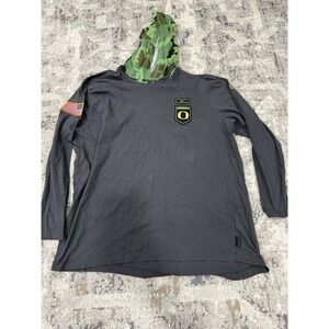Nike Sweatshirt Mens XXL Oregon Ducks Military Long Sleeve Hoodie Tee DN1722-060